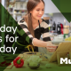 Woman cooking in a kitchen with text: "Everyday maths for everyday life. Essex County Council Multiply.