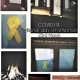 Collage of yellow ribbons on doors, noticeboards, and a tree for COVID-19 National Day of Reflection, 23rd March.