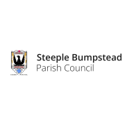Steeple Bumpstead Parish Council logo with a crest on the left and text on the right.